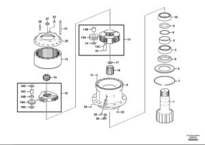 EC380D Swing Reduction Diagram