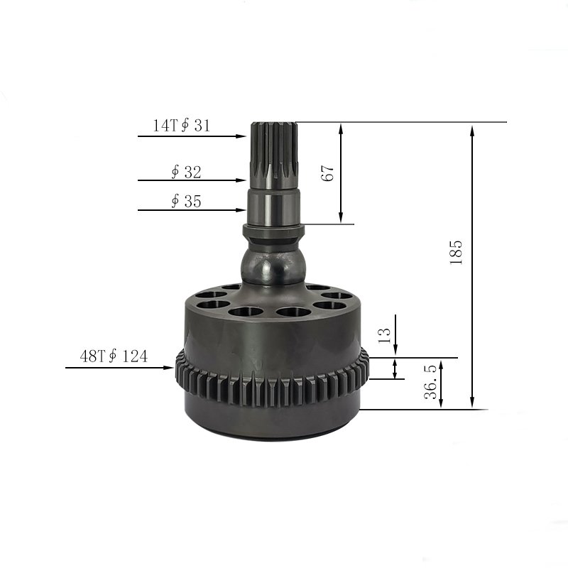 Swing Motor Barrel 099-6533 Cylinder Block Fit Caterpillar Excavator CAT311 312 315