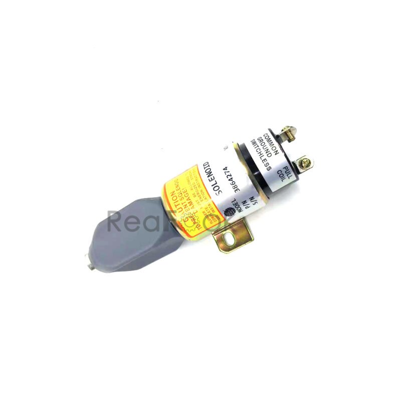 Engine Shut off Solenoid 3864274 24V Fit Caterpillar Excavator E200B E320