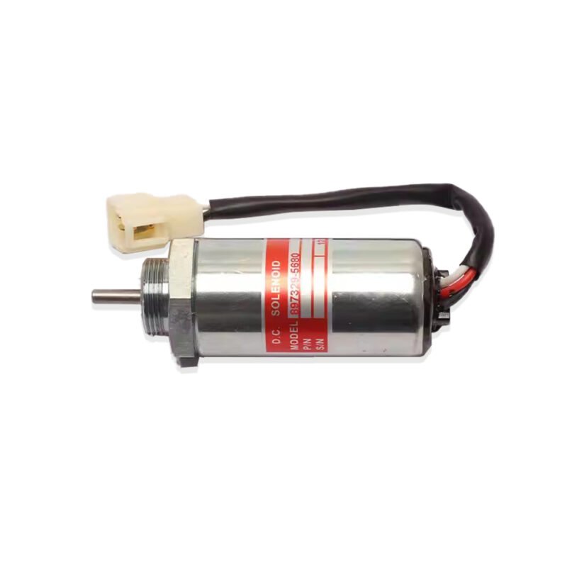 Engine Shut off Solenoid 897329-5680 12V Fit Hitachi Excavator EX55 60 70 Case 75