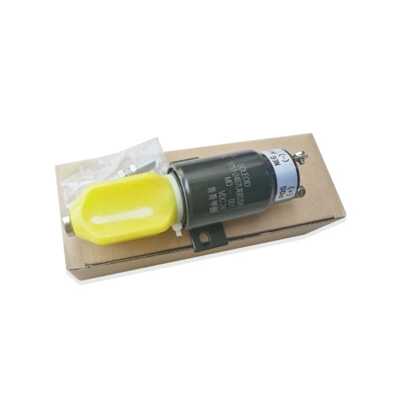 Engine Shut off Solenoid 1751-2467UIBIS5A 24V Fit Komatsu Excavator PC128UU PC128UU-1 PC1285US-1 PC128US-2 PC200-6