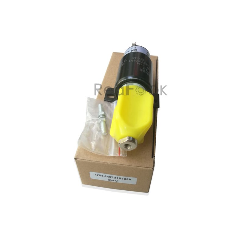 Engine Shut off Solenoid 1751-2467UIBIS5A 24V Fit Komatsu Excavator PC128UU PC128UU-1 PC1285US-1 PC128US-2 PC200-6