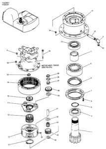 SK200 5 SK200 6 Swing Reduction Diagram