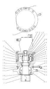 SK200 8 Swing Reduction Diagram