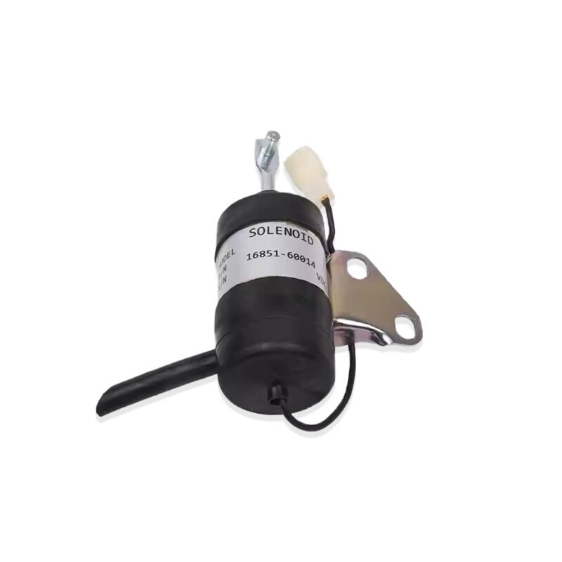 Fuel Stop Solenoid Valve 16851-60014 16851-60011 12V Fit Kubota Z482 D902 D722  Mower Tractor RTV900