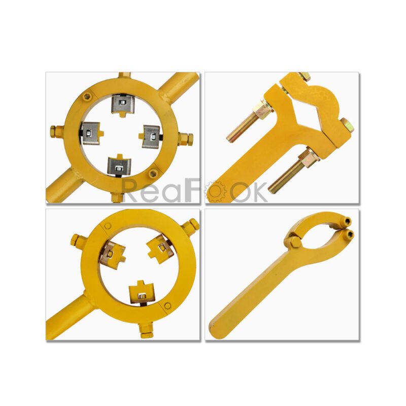 Adjustable Hydraulic Cylinder Spanner Wrench Gland Nut Oil Seal O Rings Removal Tool for all Types of Heavy Equipment Construction Machines