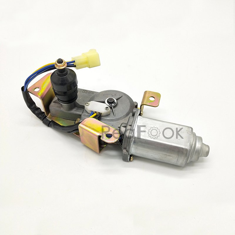 Windshield Wiper Motor 538-00009 Fit Daewoo Excavator DH150 220 215 225 -5 -7 -9 Doosan Solar 140LC-V 140W-V 155LC-V 175LC-V 210W-V 225LC-V 230LC-V 300LC-V 420LC-V