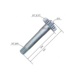 Travel Reduction Sun Gear Prop Shaft 2038915 Fit Hitachi Excavator EX270-5 EX300-5 EX350H-5 EX370-5M ZX270 ZX280LC-5G ZX330