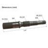 Main Pump Front Shaft 708-2L-32110 708-2L-22112 Fit PC128US-2 PC128UU-2 PC130-7 PC138US-2 PC158US-2