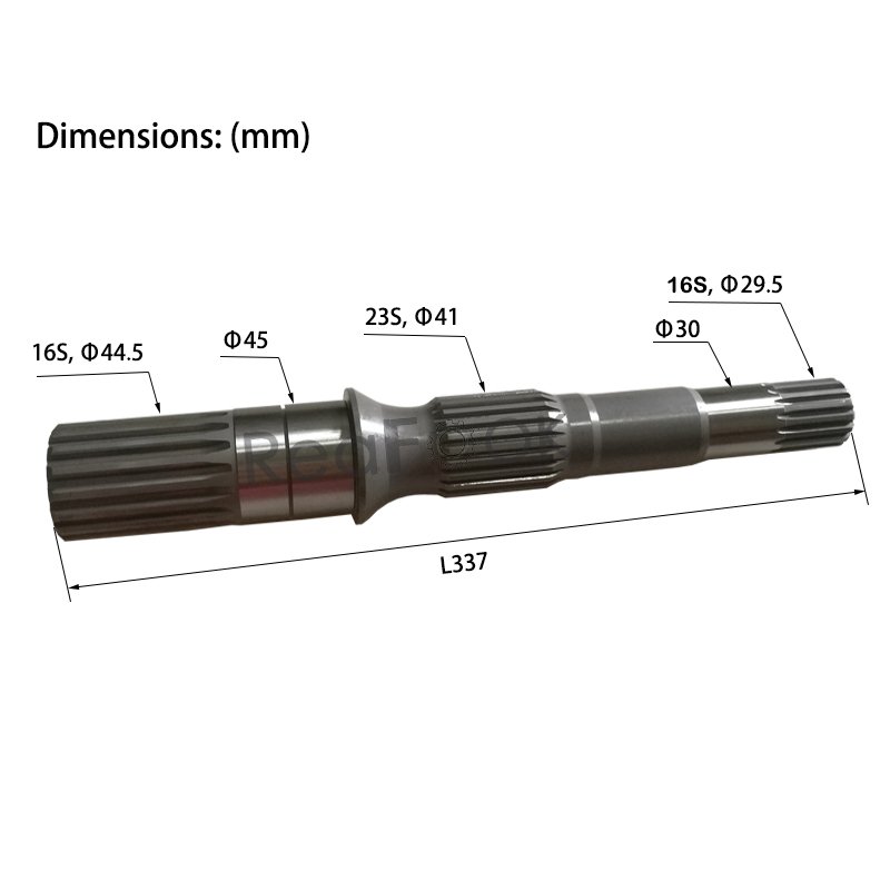Main Pump Front Shaft 708-2L-32110 708-2L-22112 Fit PC128US-2 PC128UU-2 PC130-7 PC138US-2 PC158US-2
