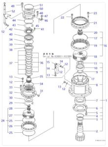 PC150 6K Swing Reduction Diagram