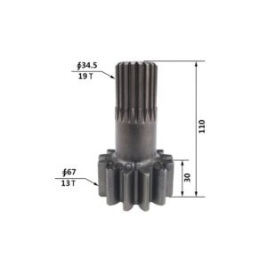 Travel Sun Gear 205-27-71550 Fit Excavator Komatsu PC200-3 PC200-5C PC200-5Z