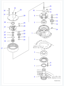 PC200 6 Swing Reduction Diagram