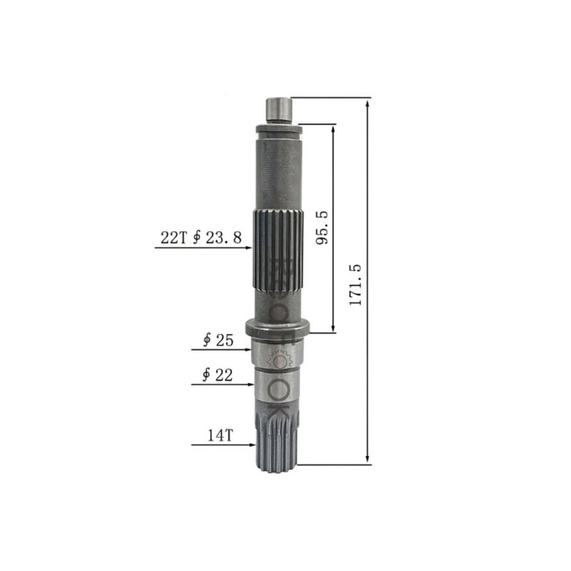 Travel Motor Drive Shaft TZ500D2002-00 Fit Excavator Komatsu PC60-7 PC70-7 PC75UU-3 PC78MR-6 PC78US-6 PC78UU-6