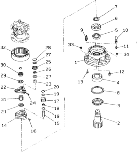 PC75UU 2 Swing Reduction Diagram