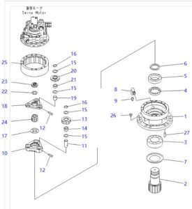 PC78 Swing Reduction Diagram