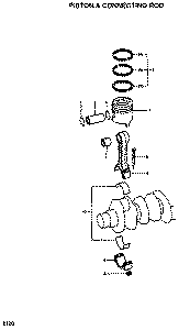 6D22T Piston and Connecting Rod Diagram