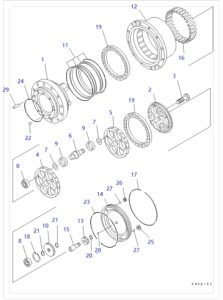 PC60 7 Travel Reduction Diagram