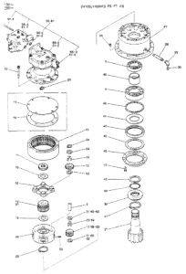 SK150LC SK200 SK200 3 Swing Reduction Diagram