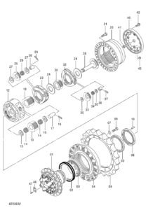 ZX200 3G ZX200 5G Travel Reduction Diagram