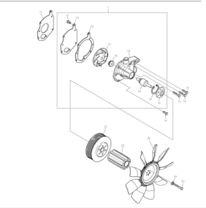 65.06500 6145D DE08T D1146 Water Pump 1