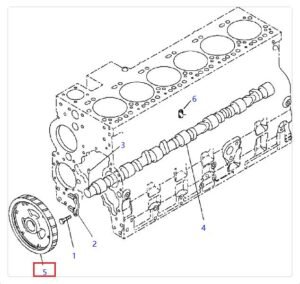6D114E 6745 41 1131 CamShaft Gear Diagram