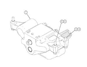 CAT 740B 161 4113 Oil Pump Diagram