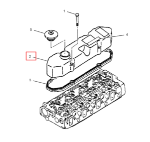 CAT311 312 B C Cylinder Head Cover Diagram