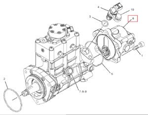 CAT320D 292 3751 Fuel Transfer Pump Diagram