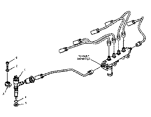 CAT320D 32F61 00062 Fuel Injector Diagram
