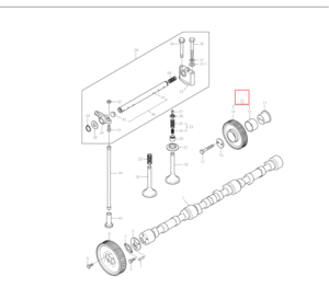 DE08TIS 65.04505 5008A Idle Gear Assy