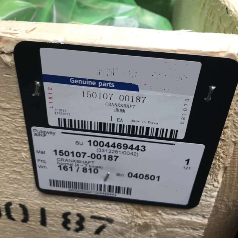 Engine Crank Shaft 150107-00187 65.02101-0060A 65.02101-0060B Fit Excavator Doosan Solar 330LC-V 340LC-V 400LC-V 420LC-V 470LC-V 500LC-V DX500-2
