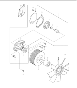 DH300 7 65.06500 6138 D1146 D1146T Water Pump Diagram