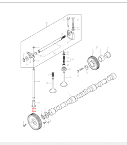 DX300 6 65.04501 0057 Cam Shaft Gear