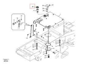 EC210 240 290 VOE14528922 VOE14529401 VOE14626786 Fuel Tank Cap Diagram