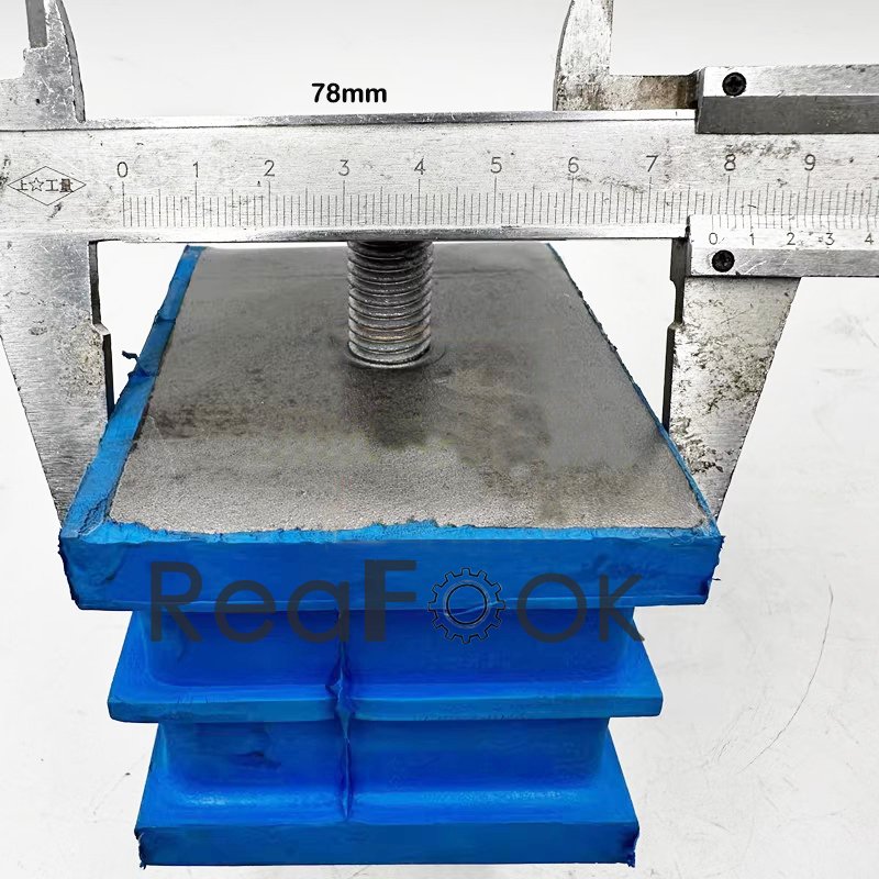 6PCS Engine Mounting Rubber 4177883 4255652 Fit Excavator Hitachi EX100 EX100-2 EX100-3 EX120-2 EX120-3