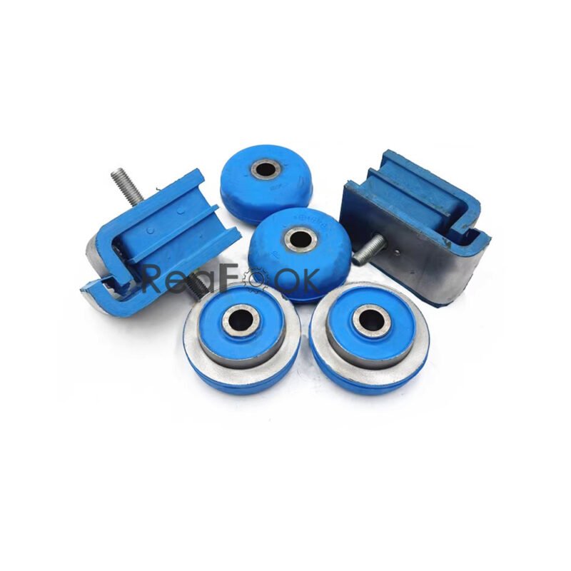 6PCS Engine Mounting Rubber 4177883 4255652 Fit Excavator Hitachi EX100 EX100-2 EX100-3 EX120-2 EX120-3