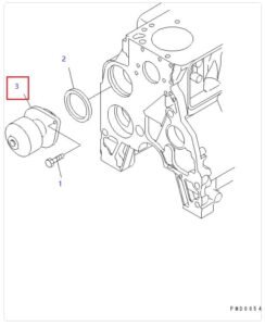 PC128 6735 61 1502 Water Pump Diagram