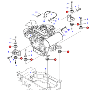 PC30MR 2 PC30MR 3 21U 01 31211 Engine Cushion Diagram