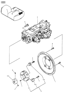 SK200 6 2418R139E3 Flexible Coupling Diagram