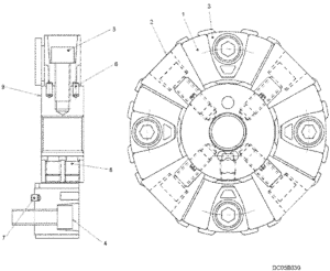 SK330LC 6E LC30P00007F1 Coupling Joint Diagram 2