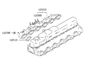 VAME088908 Exhaust Manifold Diagram