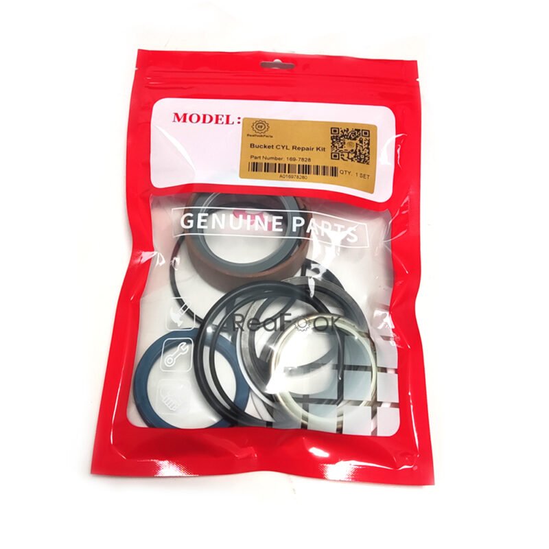 Hydraulic Bucket Cylinder Seal Kit 169-7828 Fit Mini Excavator Caterpillar CAT307B 307C 307D 308C 308D 312CL