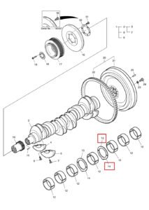DX340LCA 420LCA Solar 280LC III 330LC V 400LC V 420LC V 500LC V 65.01150 0018B DE12TIS Thrust Washer Diagram