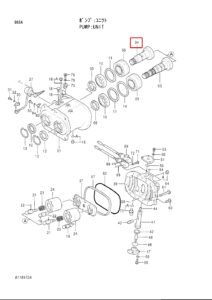 EX200 3 HPV091 2034789 Driving Shaft Diagram