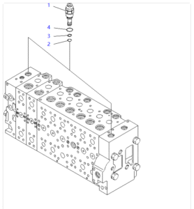 PC200 7 723 40 92203 Relief Valve Diagram