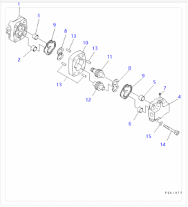 PC30 35 40 45 50 7 705 41 01920 Gear Pump Diagram