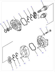 WA380 WA420 1 705 11 35090 Gear Pump Diagram