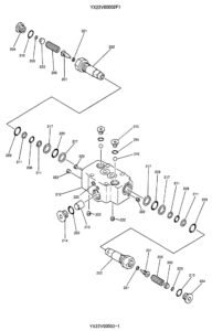 YX22V00002F1 YX22V00002R100 Travel Motor Relief Valve Diagram