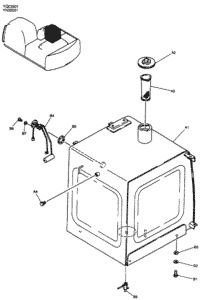 2446R326 SK60 SK100 SK120 SK150 SK200 SK220 SK300 SK330LC Fuel Tank Filter Strainer Diagram